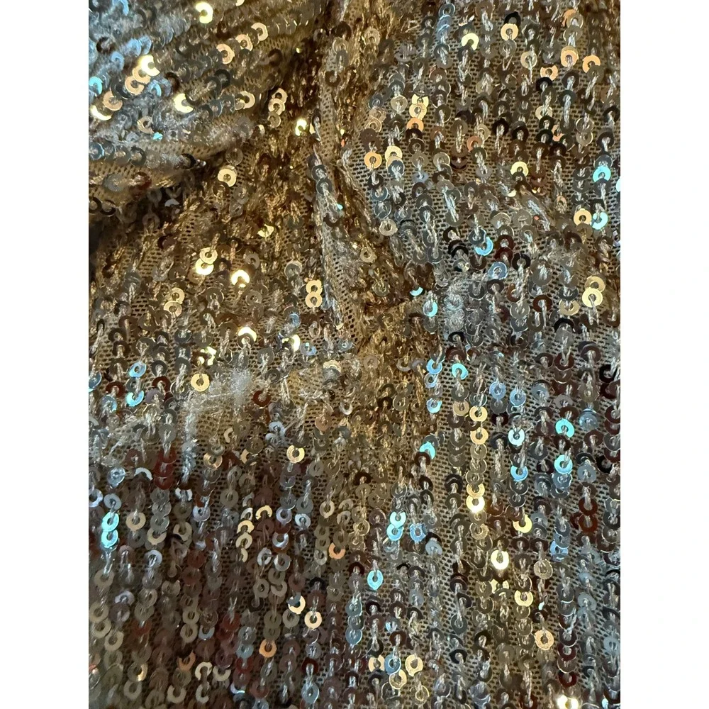 BHLDN Goldie Ombre Sequin Mini Dress Womens 14 Rose Gold Event Wedding NYE READ!